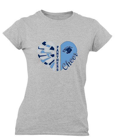 Potomac Panthers Heart Cheer Women's Premium SS T-Shirt