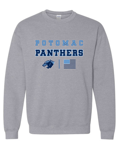 Potomac Panthers Spirit Flag Men's Sweatshirt