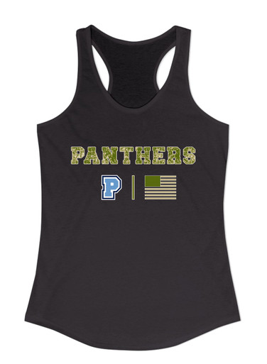 Potomac Panthers P Script Camo Flag Women's Tank Top