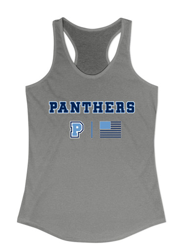 Potomac Panthers P Script Team Colors Flag Women's Tank Top