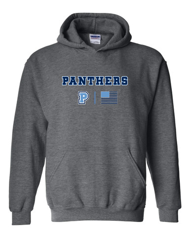 Potomac Panthers P Script Team Colors Flag Men's Hoodie