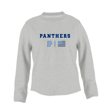 Potomac Panthers P Script Team Colors Flag Women's Sweatshirt