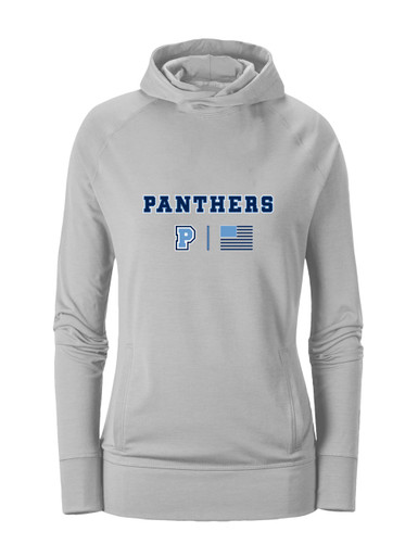 Potomac Panthers P Script Team Colors Flag Women's Hoodie