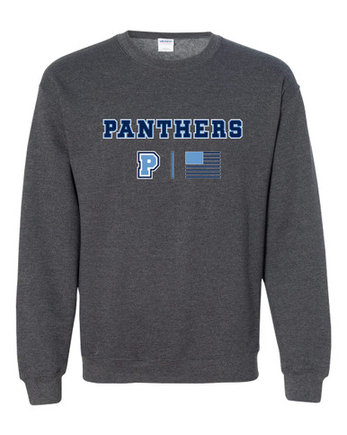 Potomac Panthers P Script Team Colors Flag Men's Sweatshirt