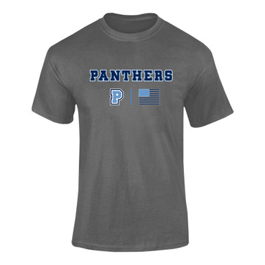 Potomac Panthers P Script Team Colors Flag Men's SS T-Shirt
