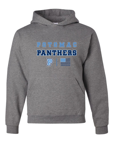 Potomac Panthers P Script Spirit Flag Men's Premium Hoodie