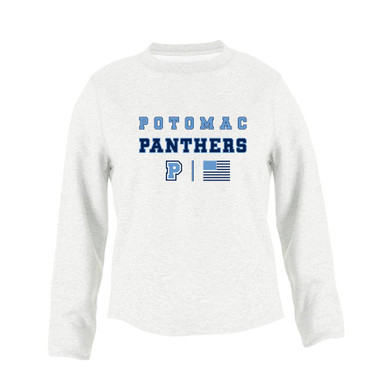Potomac Panthers P Script Spirit Flag Women's Sweatshirt