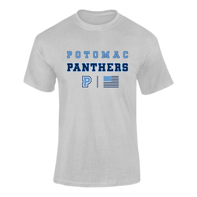 Potomac Panthers P Script Spirit Flag Men's SS T-Shirt