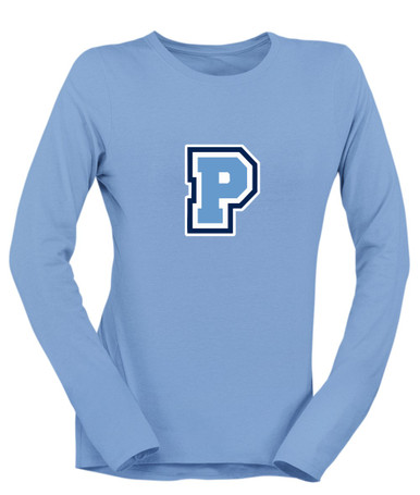 Potomac Panthers P Script Mascot #1 Women's LS T-Shirt