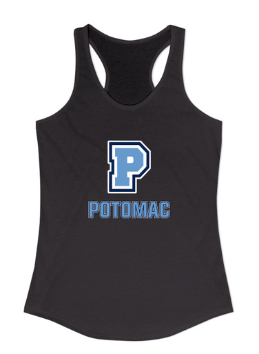 Potomac Panthers P Script Mascot #2 Women's Tank Top