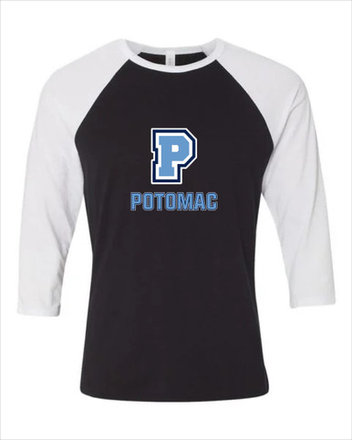 Potomac Panthers P Script Mascot #2 Women's Baseball T-Shirt