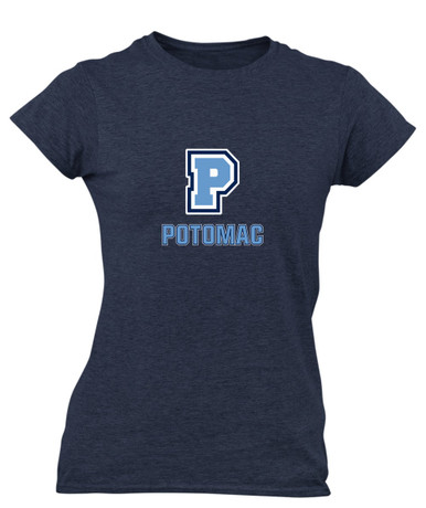 Potomac Panthers P Script Mascot #2 Women's Premium SS T-Shirt