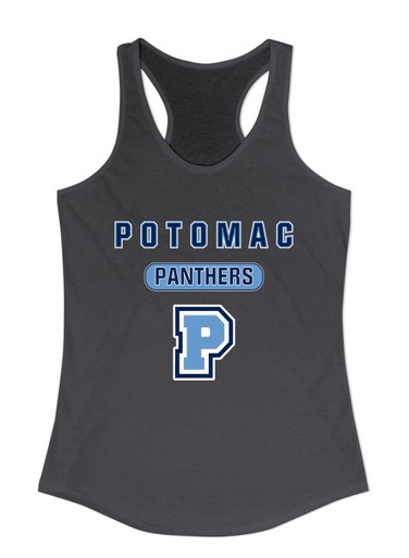 Potomac Panthers P Script Mascot #3 Women's Tank Top