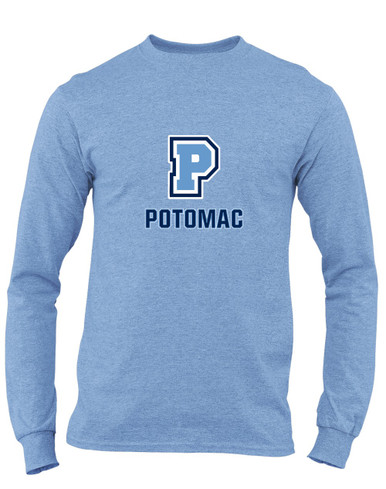 Potomac Panthers P Script Mascot #2 Men's LS T-Shirt