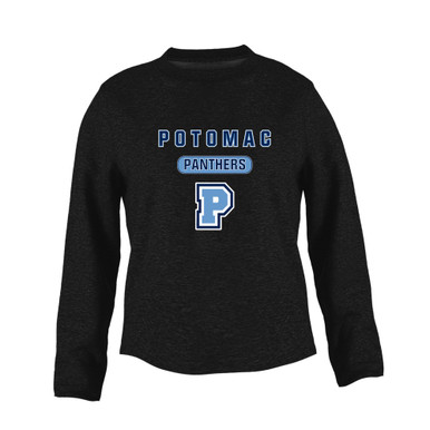 Potomac Panthers P Script Mascot #3 Women's Sweatshirt