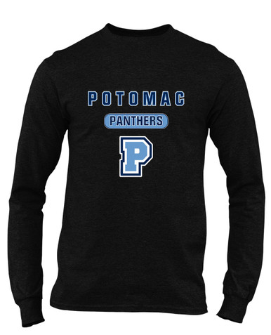 Potomac Panthers P Script Mascot #3 Men's Premium LS T-Shirt