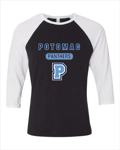 Potomac Panthers P Script Mascot #3 Men's Baseball T-Shirt