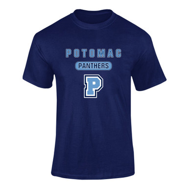 Potomac Panthers P Script Mascot #3 Men's SS T-Shirt
