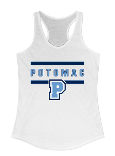 Potomac Panthers P Script Mascot #4 Women's Tank Top