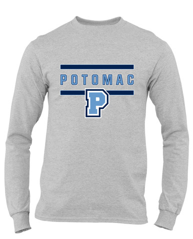 Potomac Panthers P Script Mascot #4 Men's Premium LS T-Shirt