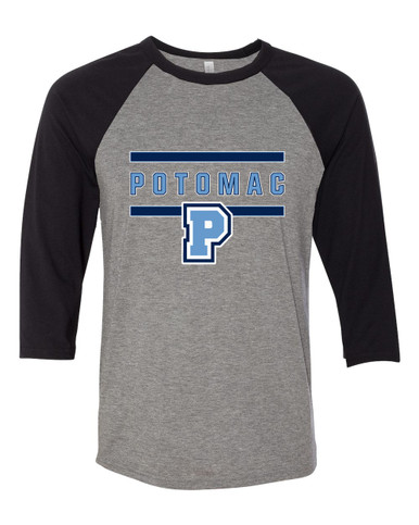 Potomac Panthers P Script Mascot #4 Men's Baseball T-Shirt