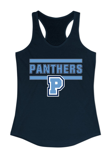 Potomac Panthers P Script Mascot #5 Women's Tank Top