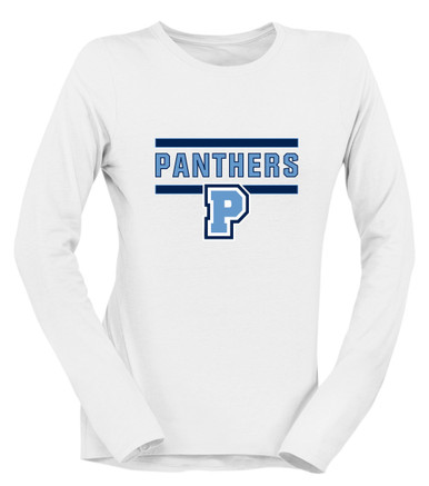 Potomac Panthers P Script Mascot #5 Women's LS T-Shirt