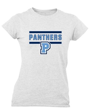 Potomac Panthers P Script Mascot #5 Women's Premium SS T-Shirt