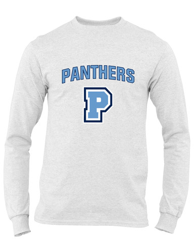 Potomac Panthers P Script Mascot #6 Men's LS T-Shirt