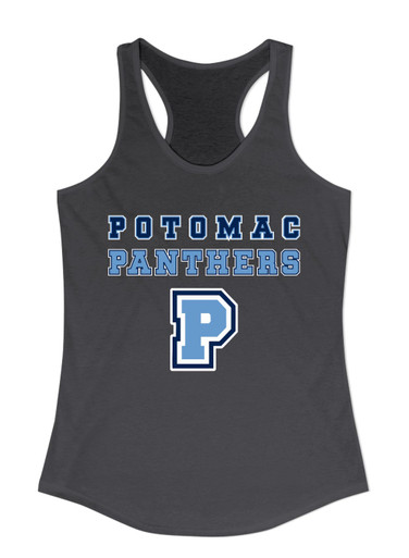 Potomac Panthers P Script Spirit Women's Tank Top