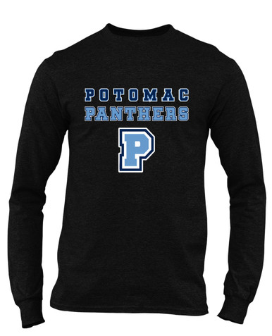 Potomac Panthers P Script Spirit Men's Premium LS T-Shirt