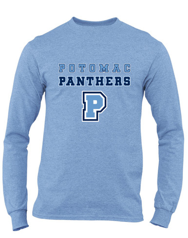 Potomac Panthers P Script Spirit Men's LS T-Shirt