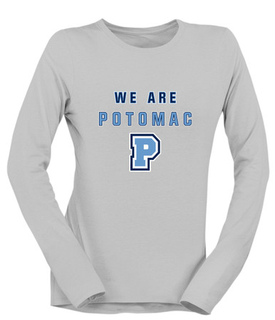 Potomac Panthers P Script We Are Women's LS T-Shirt