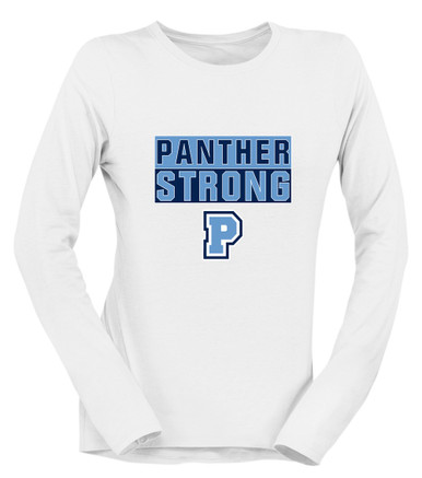 Potomac Panthers P Script Strong #1 Women's LS T-Shirt