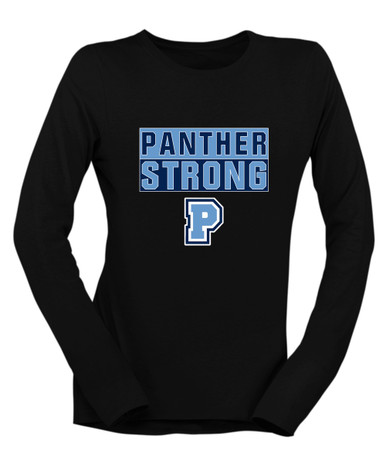 Potomac Panthers P Script Strong #1 Women's Premium LS T-Shirt