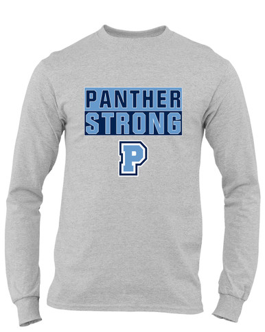 Potomac Panthers P Script Strong #1 Men's LS T-Shirt