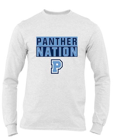 Potomac Panthers P Script Nation #1 Men's LS T-Shirt