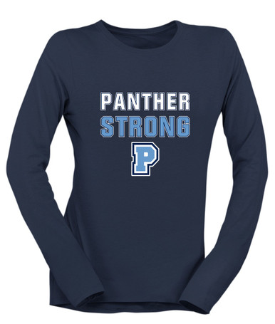 Potomac Panthers P Script Strong #2 Women's LS T-Shirt