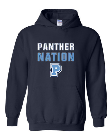 Potomac Panthers P Script Nation #2 Men's Hoodie