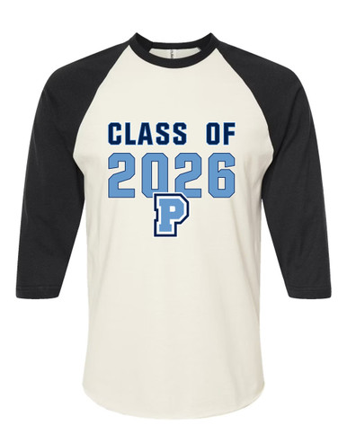 Potomac Panthers P Script Class of 2026 Men's Baseball T-Shirt