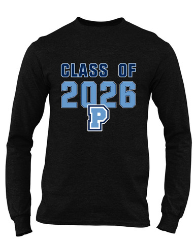 Potomac Panthers P Script Class of 2026 Men's LS T-Shirt