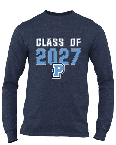 Potomac Panthers P Script Class of 2027 Men's Premium LS T-Shirt