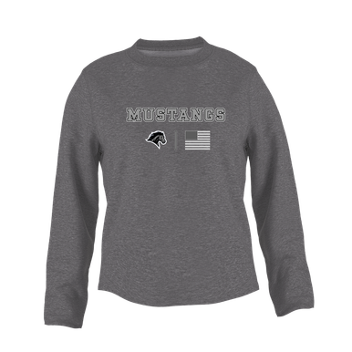 Houston Mustangs Team Colors Flag Women's Sweatshirt