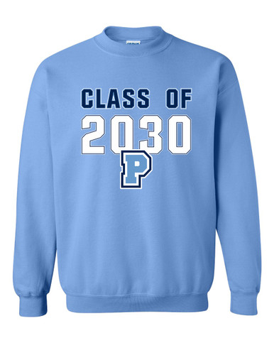 Potomac Panthers P Script Class of 2030 Men's Sweatshirt