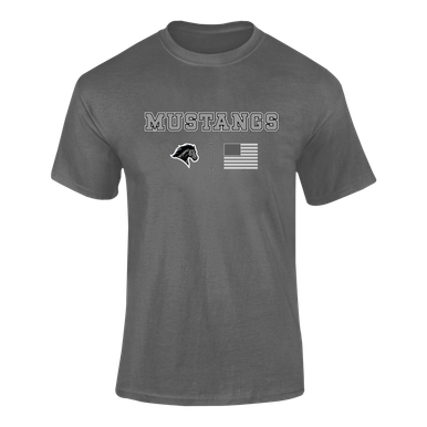 Houston Mustangs Team Colors Flag Men's SS T-Shirt
