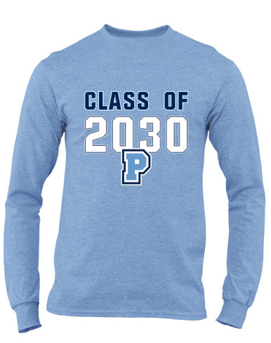 Potomac Panthers P Script Class of 2030 Men's LS T-Shirt