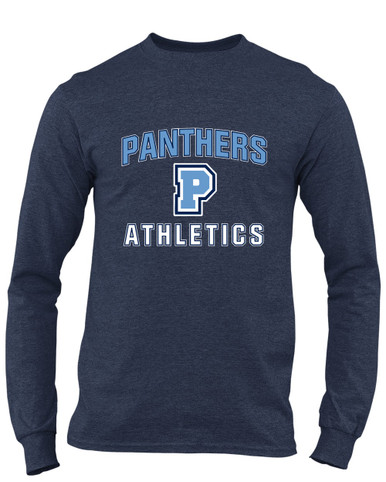 Potomac Panthers P Script Athletics Men's LS T-Shirt