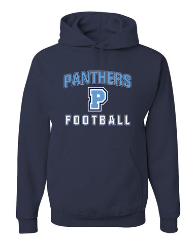 Potomac Panthers P Script Football #1 Men's Premium Hoodie