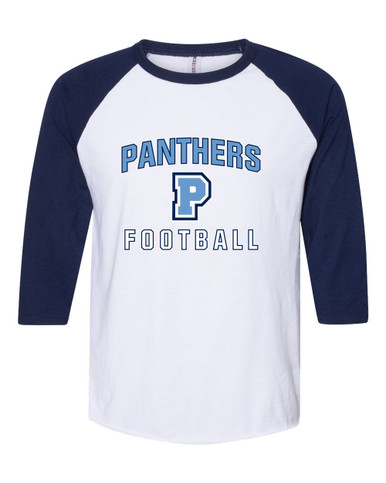 Potomac Panthers P Script Football #1 Men's Baseball T-Shirt