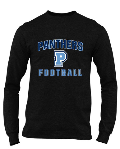 Potomac Panthers P Script Football #1 Men's LS T-Shirt